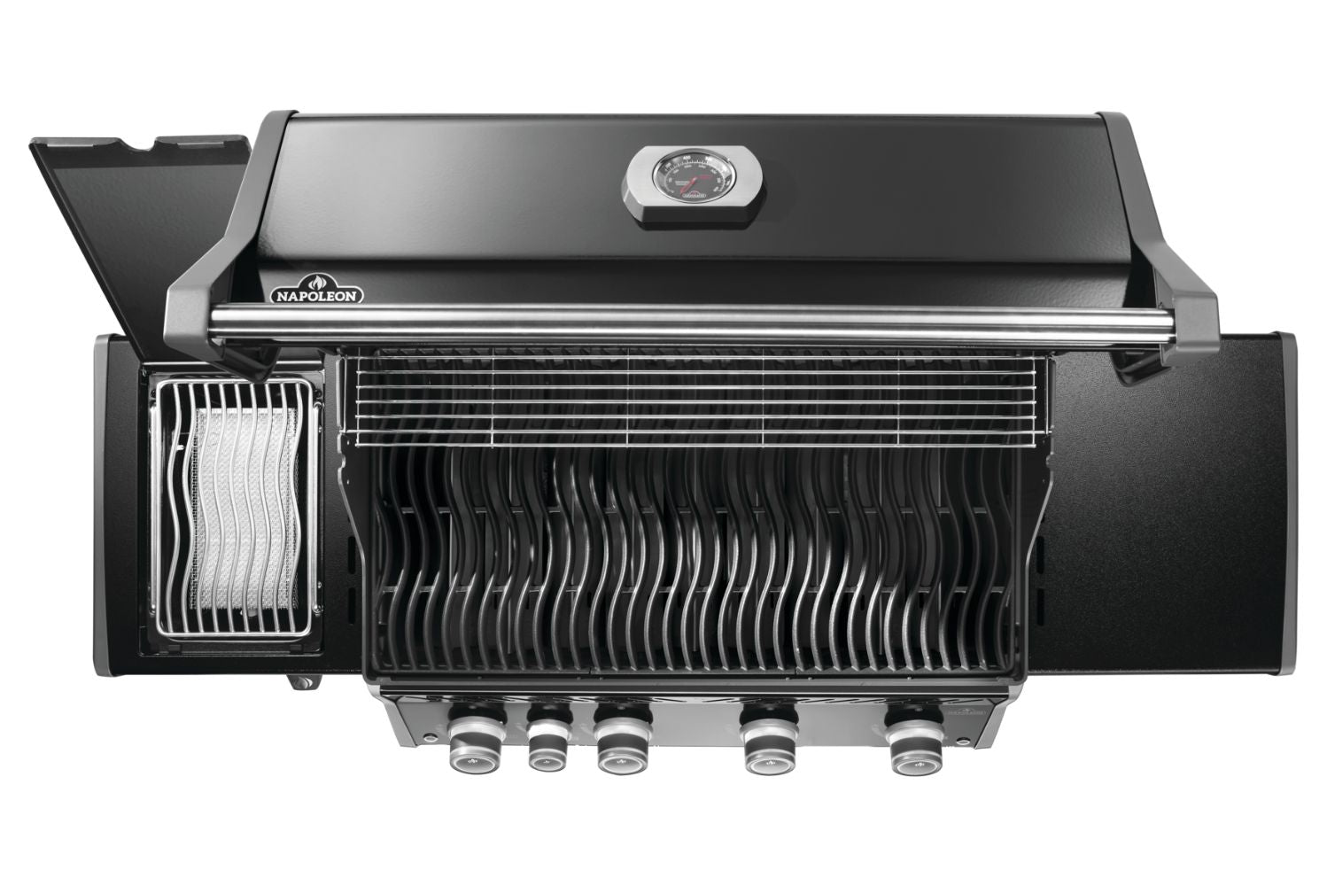 Napoleon Rogue Pro 525 Black 4 Burner BBQ with Infrared Sizzle Sideburner