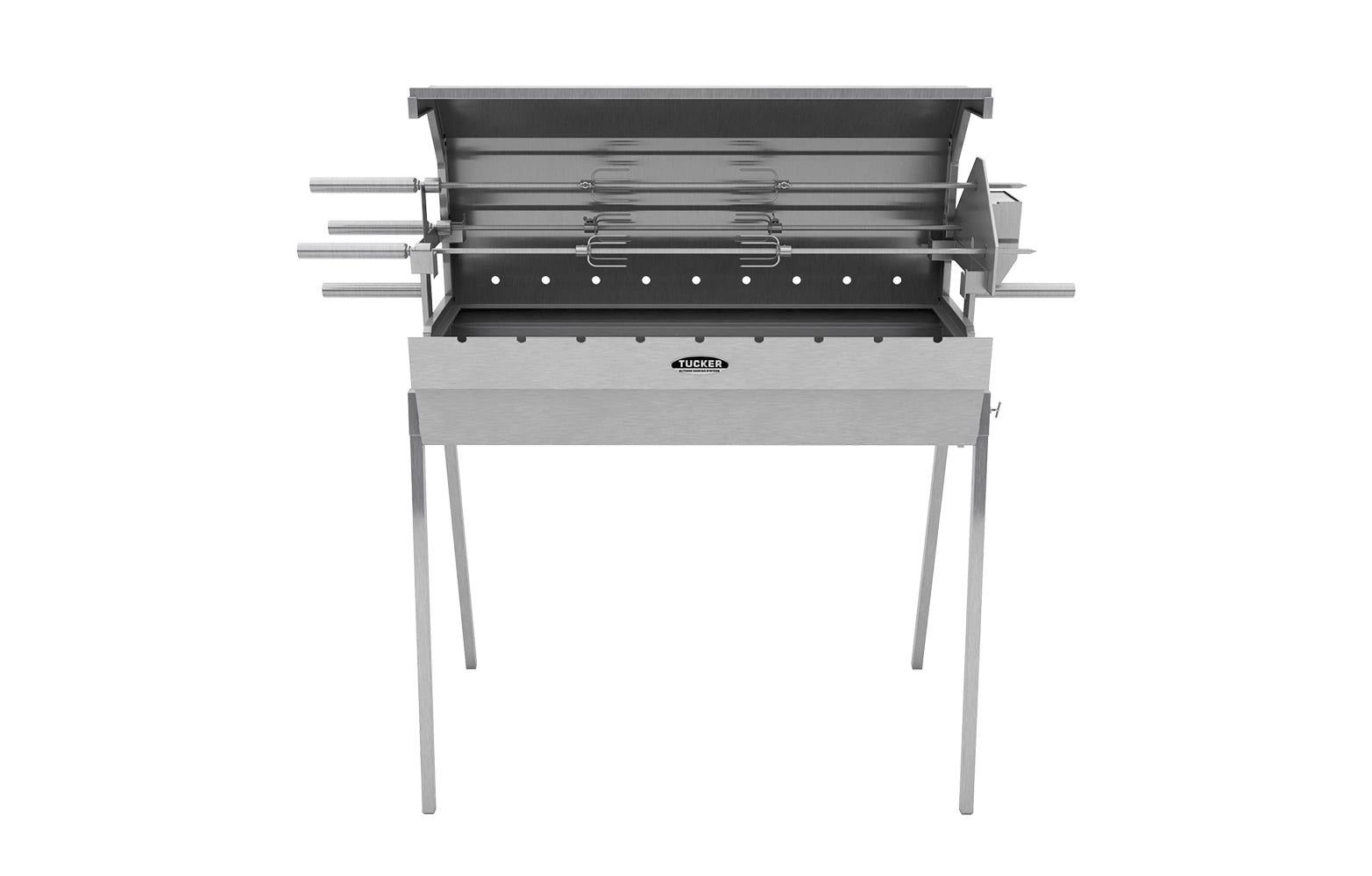Tucker Semi Hooded 900mm Charcoal Spit