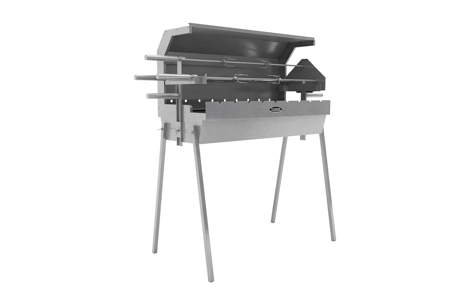 Tucker Semi Hooded 900mm Charcoal Spit