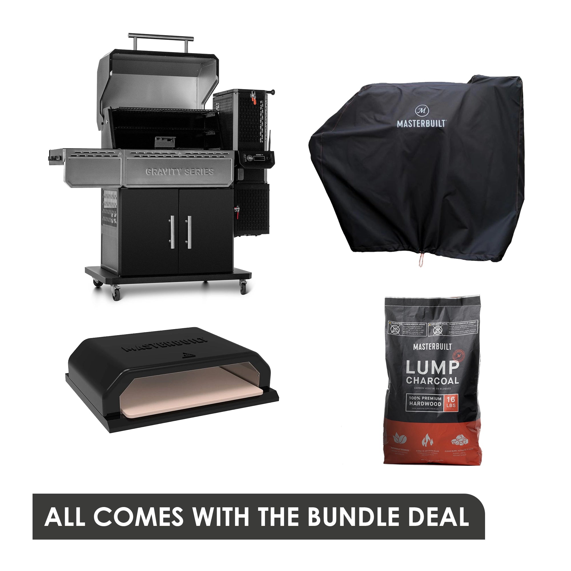 Masterbuilt Gravity Series 1150 Digital Charcoal BBQ + Smoker - Bundle