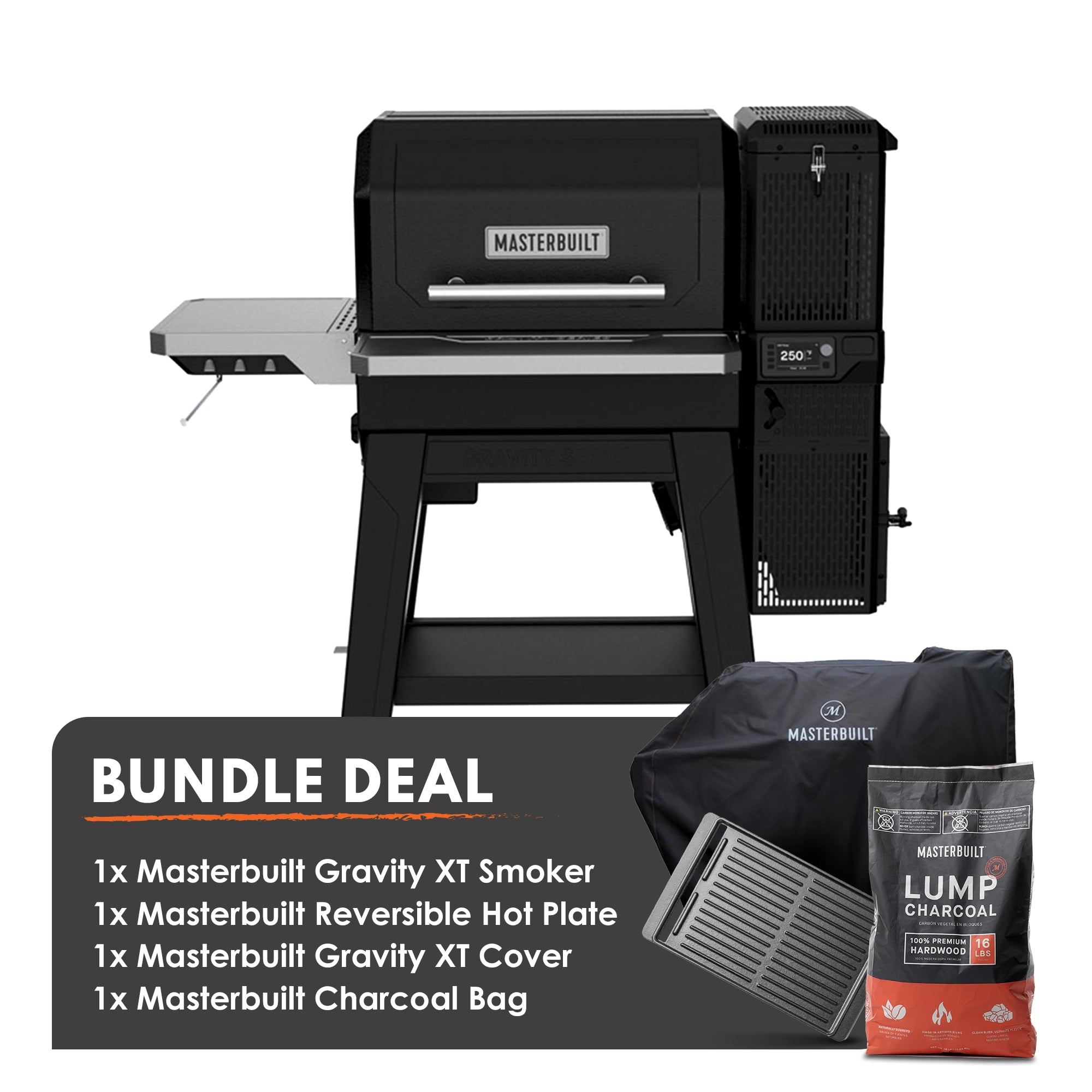 Masterbuilt Gravity Series XT Digital Charcoal Grill + Smoker Essential Bundle