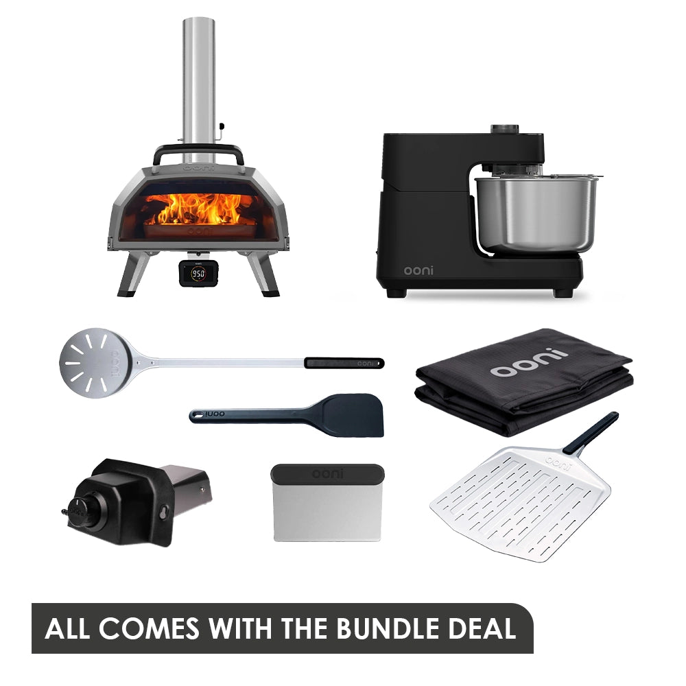 Ooni Karu 2 Pro Pizza Oven and Ooni Halo Core Mixer Foundry Black Bundle