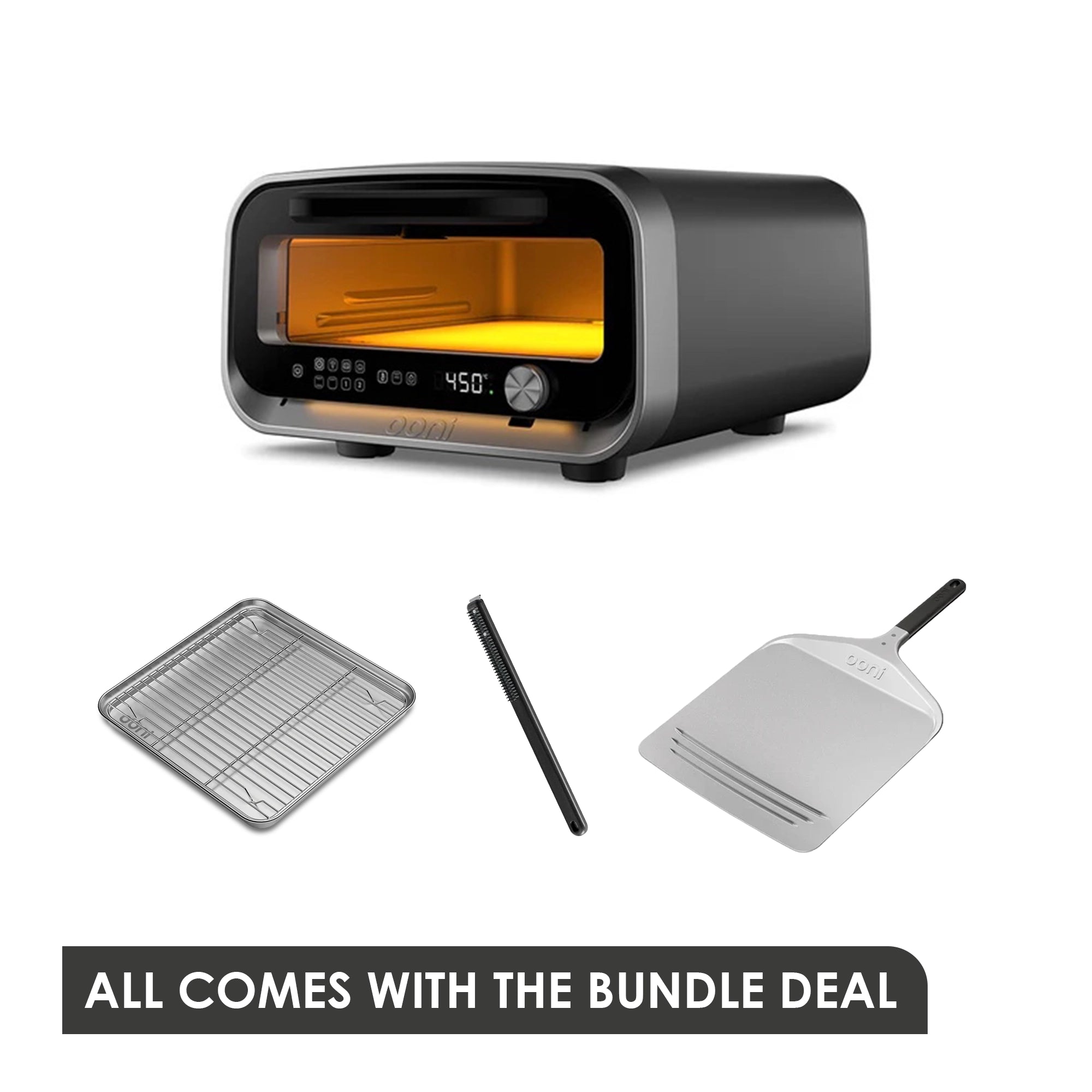 Ooni Volt 2 Pizza Oven Essential Bundle - Charcoal Grey - Tucker Barbecues