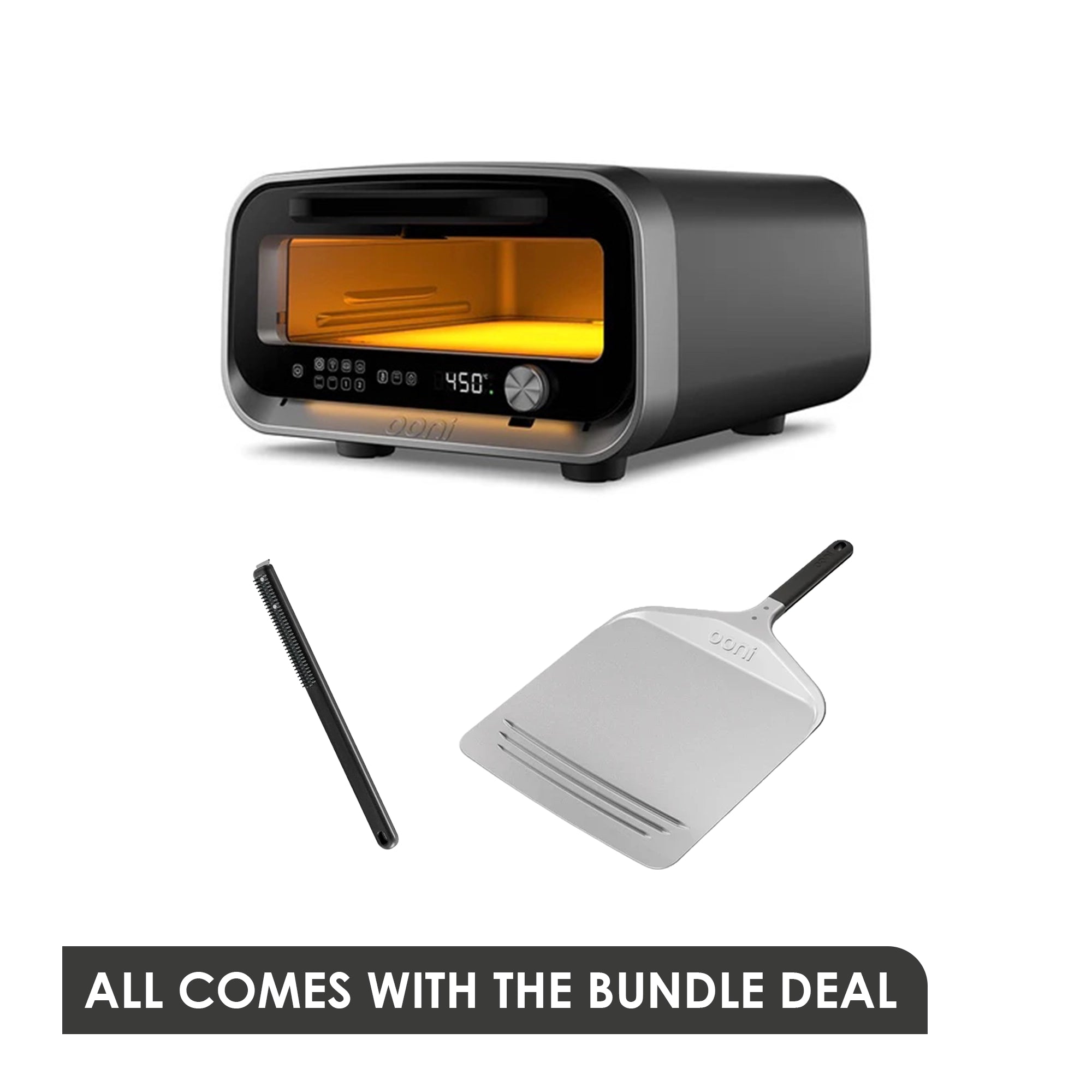 Ooni Volt 2 Pizza Oven Essential Bundle - Charcoal Grey