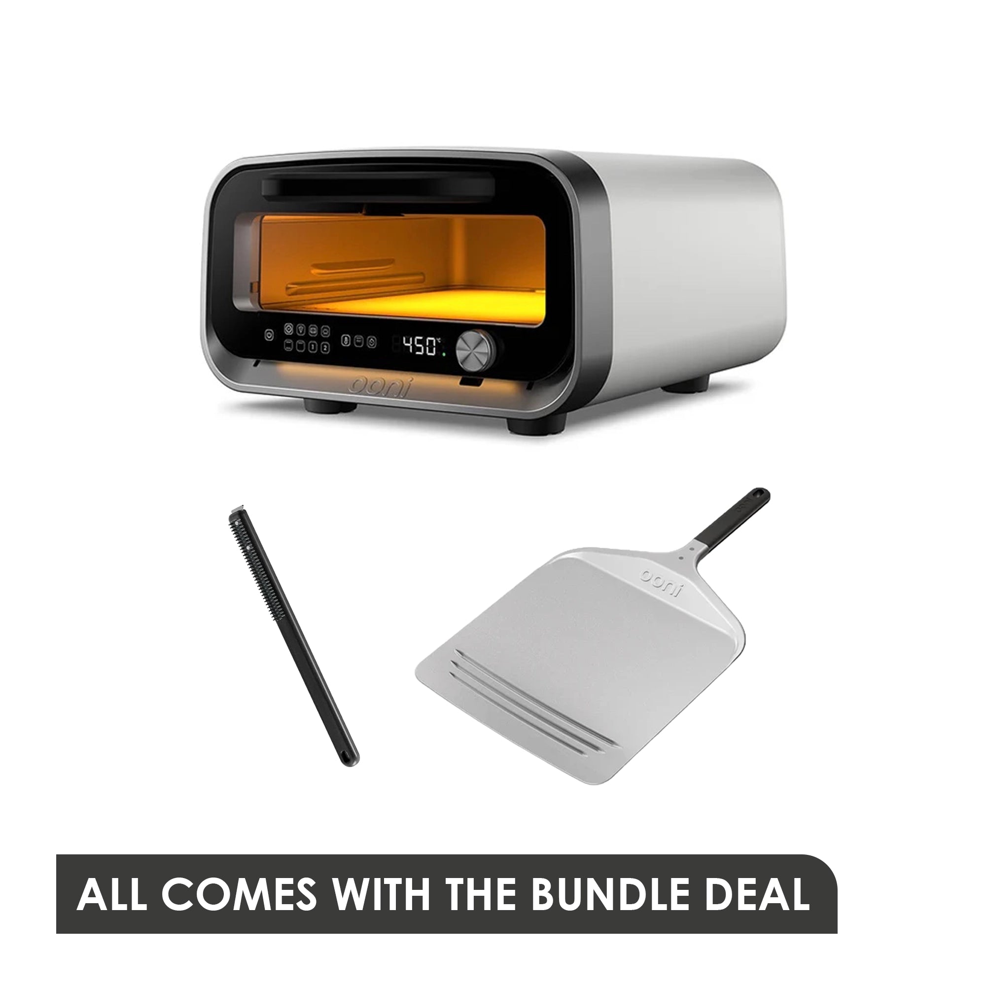 Ooni Volt 2 Pizza Oven Essential Bundle - Polar White