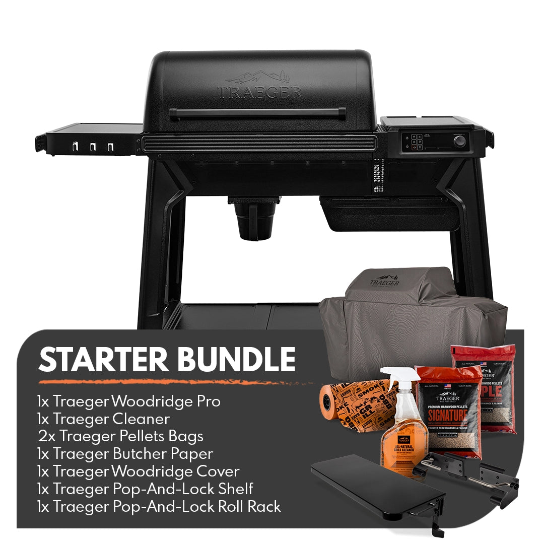 Traeger Woodridge Pro Pellet Grill & Smoker Starter Bundle - Tucker Barbecues