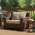 Tucker Tahiti Chocolate Wicker Arm Chair