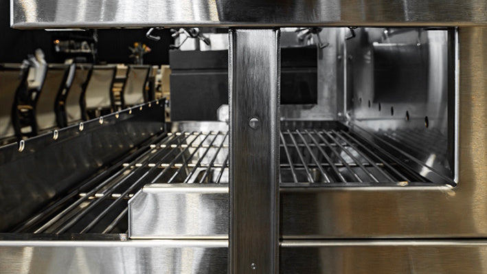 Tucker Semi Hooded 900mm Charcoal Spit - Tucker Barbecues