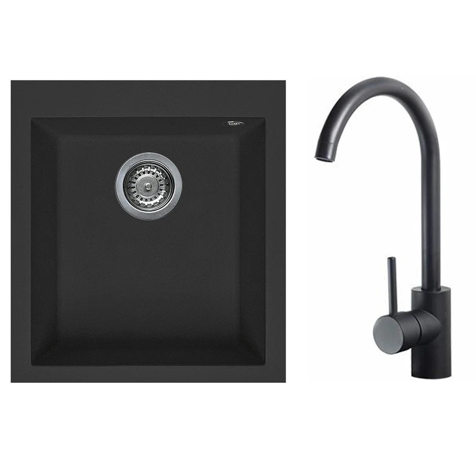 Artusi Black Sink and Tap