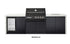 Crossray Premium Xplor White Outdoor Kitchen with Black 4 Burner BBQ - Tucker Barbecues