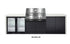 Crossray Premium Xplor White Outdoor Kitchen with 4 Burner BBQ - Tucker Barbecues