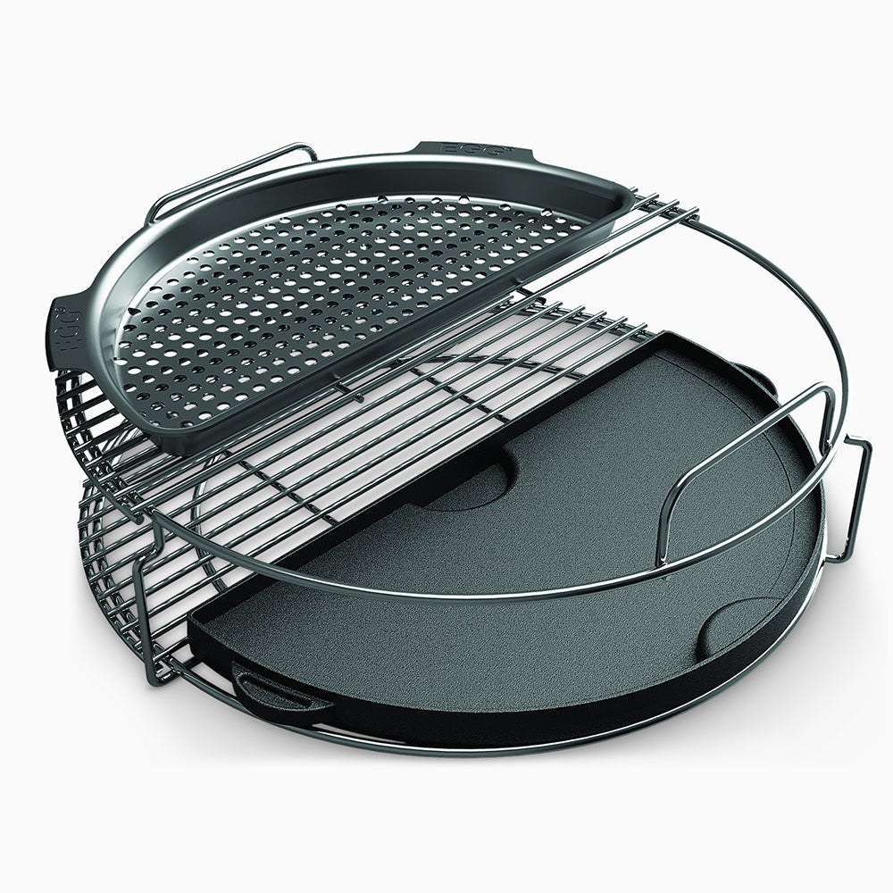 Big Green Egg Half Moon Cast Iron Plancha Griddle