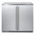 Bossworx 190L Solid Stainless Steel Double Door Alfresco Fridge