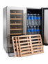 Bossworx 4 Burner Stainless Steel Drop-In BBQ & 180L Dual Zone Alfresco Fridge Bundle