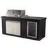 Bossworx Outdoor Kitchen with Stainless Steel 4 Burner BBQ & Fridge