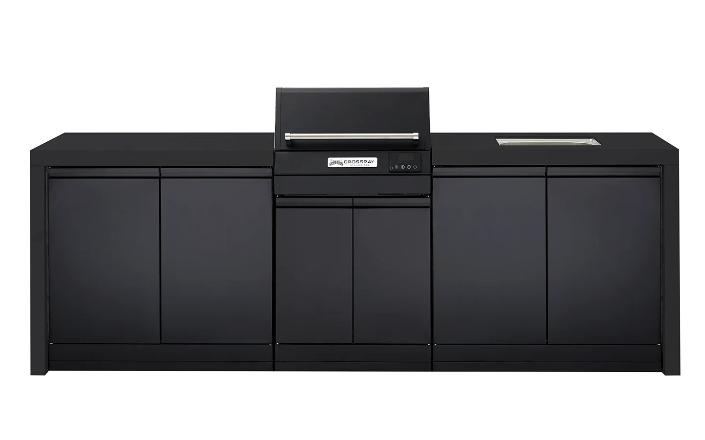 Crossray eXtreme Electric Black Outdoor BBQ Kitchen - Tucker Barbecues