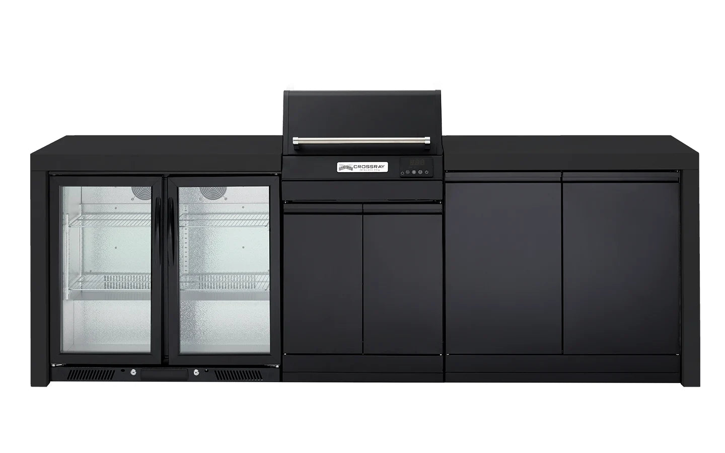 Crossray eXtreme Electric Black Outdoor BBQ Kitchen - Tucker Barbecues