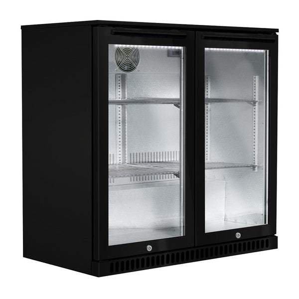 Smart 190L Alfresco Drink Chiller with Double Anti-Condensation Glass Door in Black â€“ SMA2840BLK (SMA2840BLK)