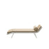 Tucker Tiki Oyster Wicker Sunlounge with Mocha Cushion