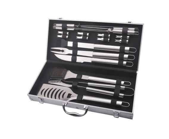 Masport Deluxe 18 Piece Stainless Steel Barbecue Set, BBQ Accessories, Masport