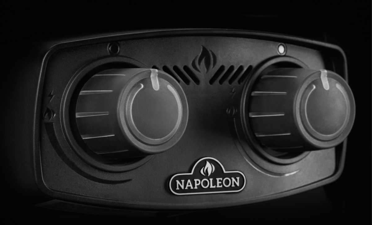5.Napoleon Travel Q Scissor Legs Portable Wheeled BBQ Buttons/Knobs