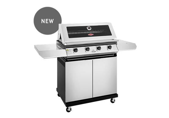 Beefeater 1200 Series 4 Burner Freestanding BBQ + Side Burner - Stainless Steel