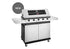 Beefeater 1200 Series 5 Burner Freestanding BBQ + Side Burner - Stainless Steel