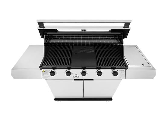 Beefeater 1200 Series 5 Burner Freestanding BBQ + Side Burner - Stainless Steel