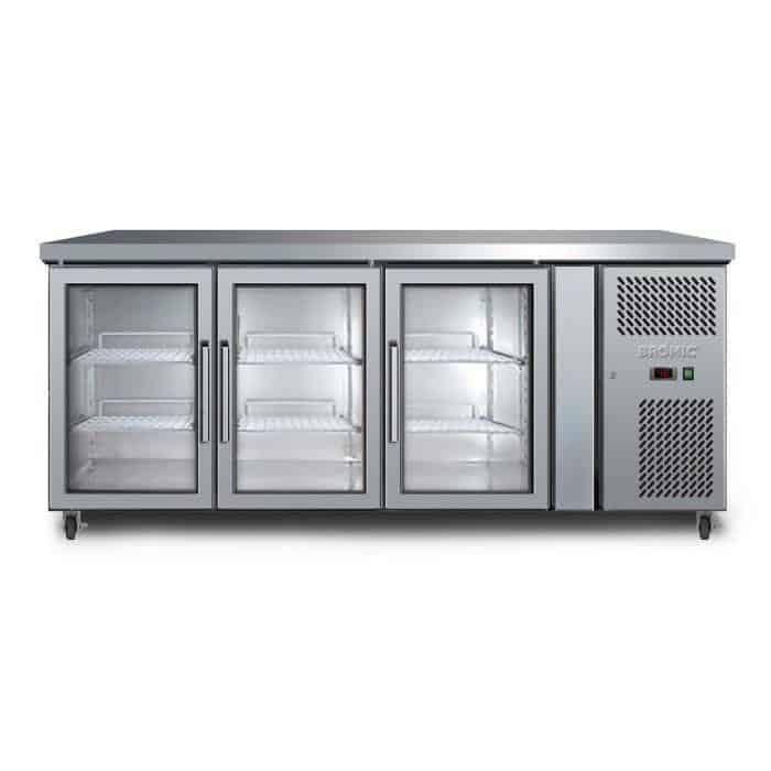 Bromic Underbench Three Door Display Chiller - 417L, Fridges & Coolers, Bromic