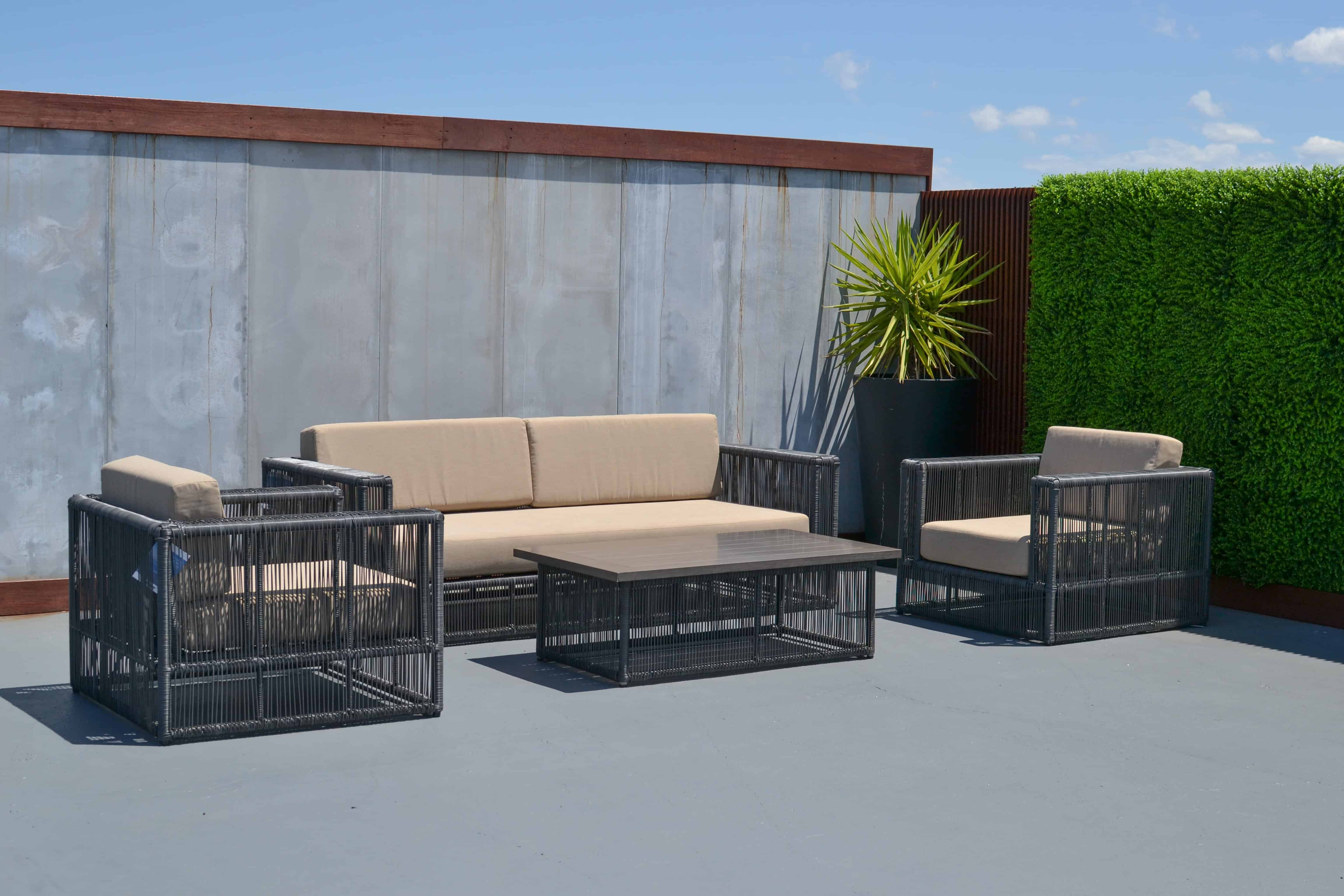 Tucker Karma 4 Piece Lounge Setting with 3 Seater Lounge, Furniture, Tucker from the original BBQ Factory