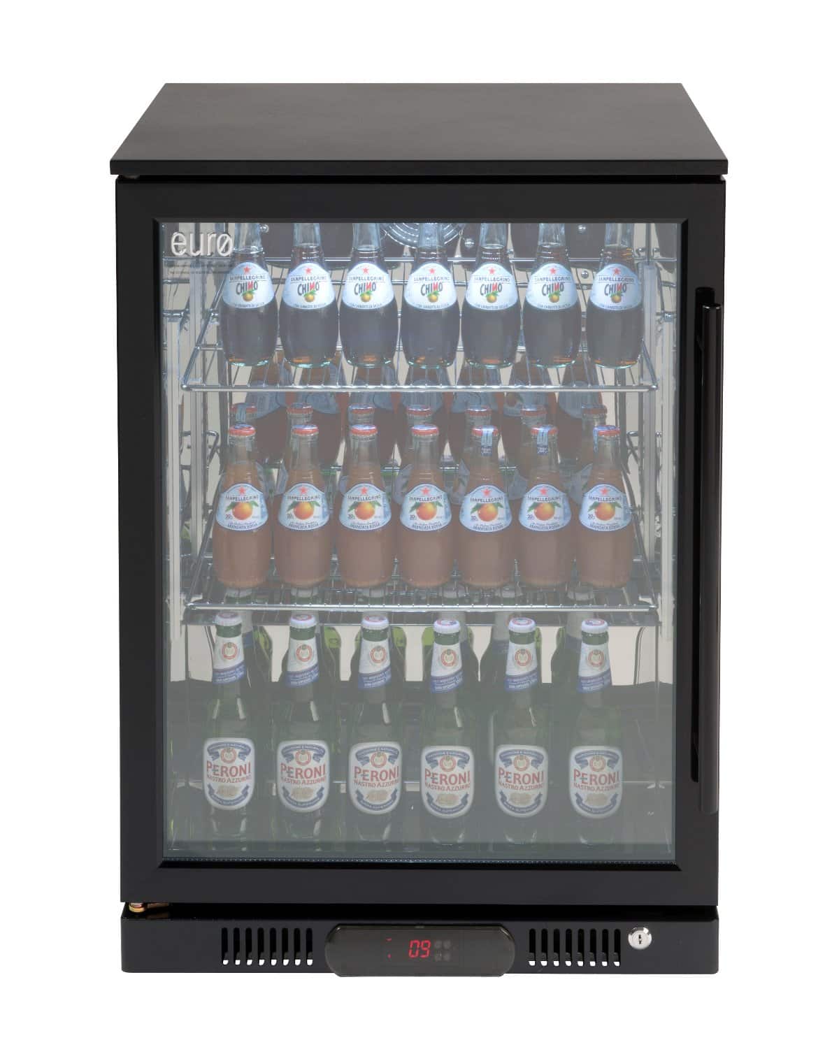 Euro Black Single Door Beverage Cooler, Fridges & Coolers, Euroappliance