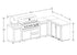 Everdure Neo Black Outdoor Kitchen with Corner Cupboard and Storage (Option 4)