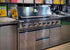 Gasmate Nova Graphite Outdoor Kitchen 6 Burner BBQ with Double Door Fridge + Top and Storage