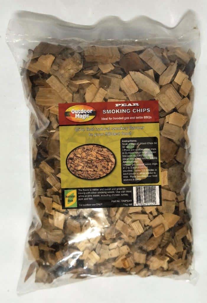 Outdoor Magic Pear 1kg Smoking Chips, BBQ Accessory, S&D Berg