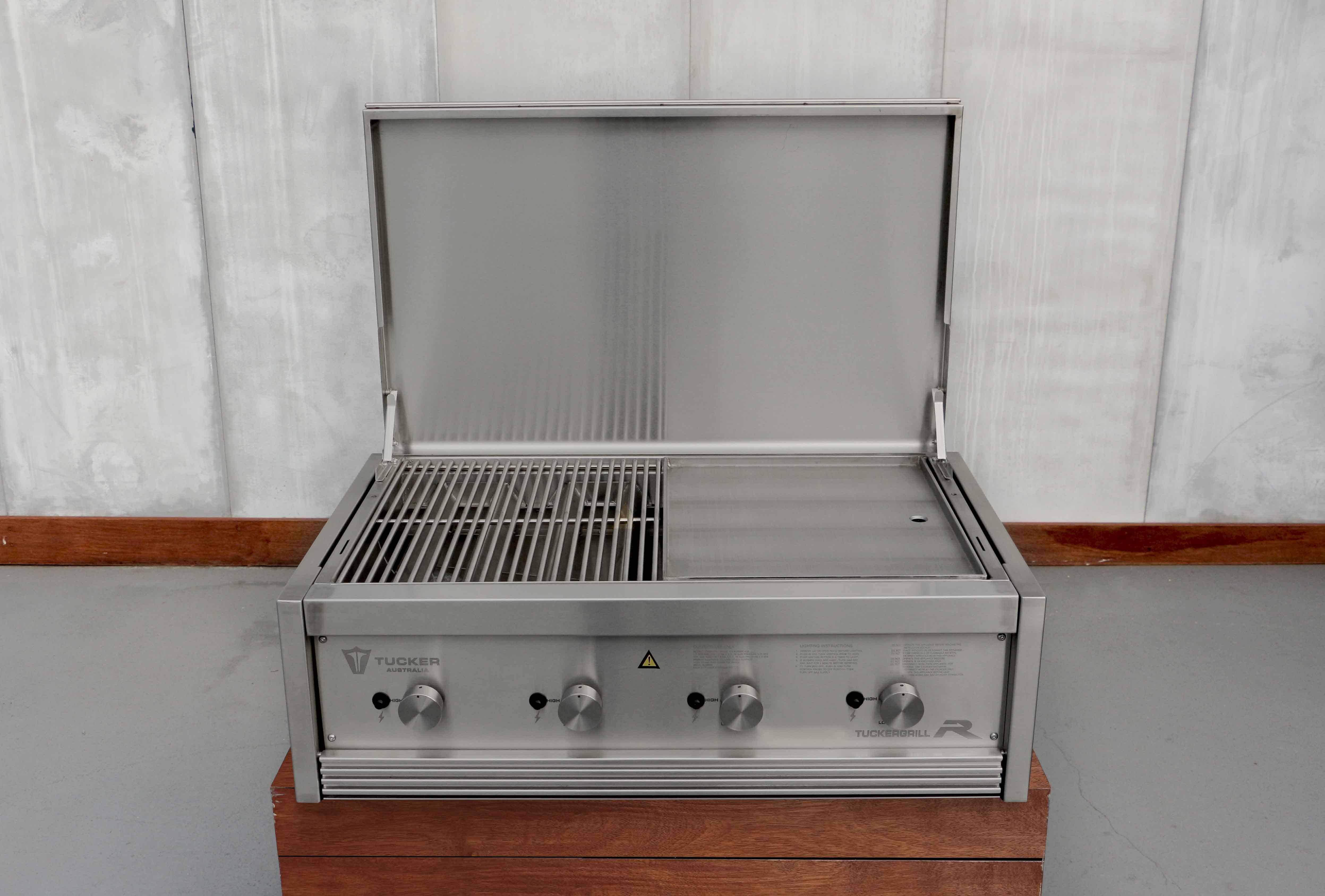 Tucker R Class V8 BBQ Built In with Lid, BBQ, Tucker Barbecues