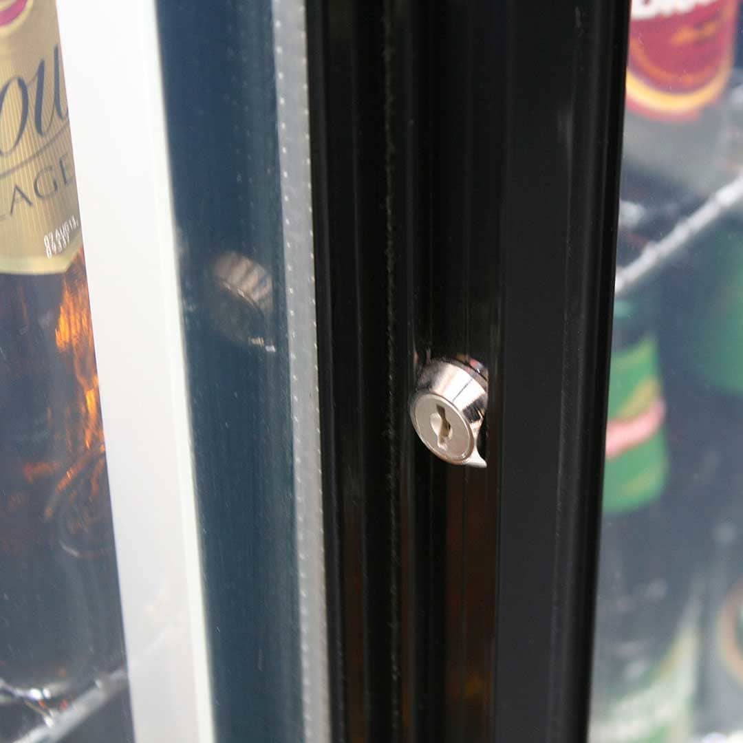 Rhino Black Glass Double Sliding Door Bar fridge, Fridges & Coolers, Rhino