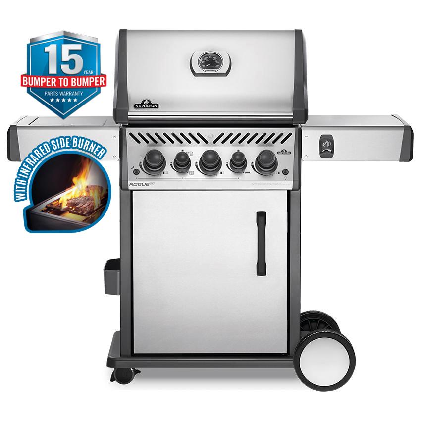 Napoleon Rogue SE 425 RSIB 3 Burner BBQ with Infrared Side and Rear Burners