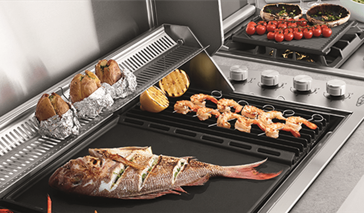 Beefeater Signature ProLine 6 Burner Stainless Steel Built-In BBQ with Hood, BBQ, Beefeater