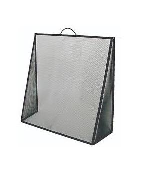 FireUp Sloping Fire Screen with Fixed Wing, Heater Accessories, S&D Berg