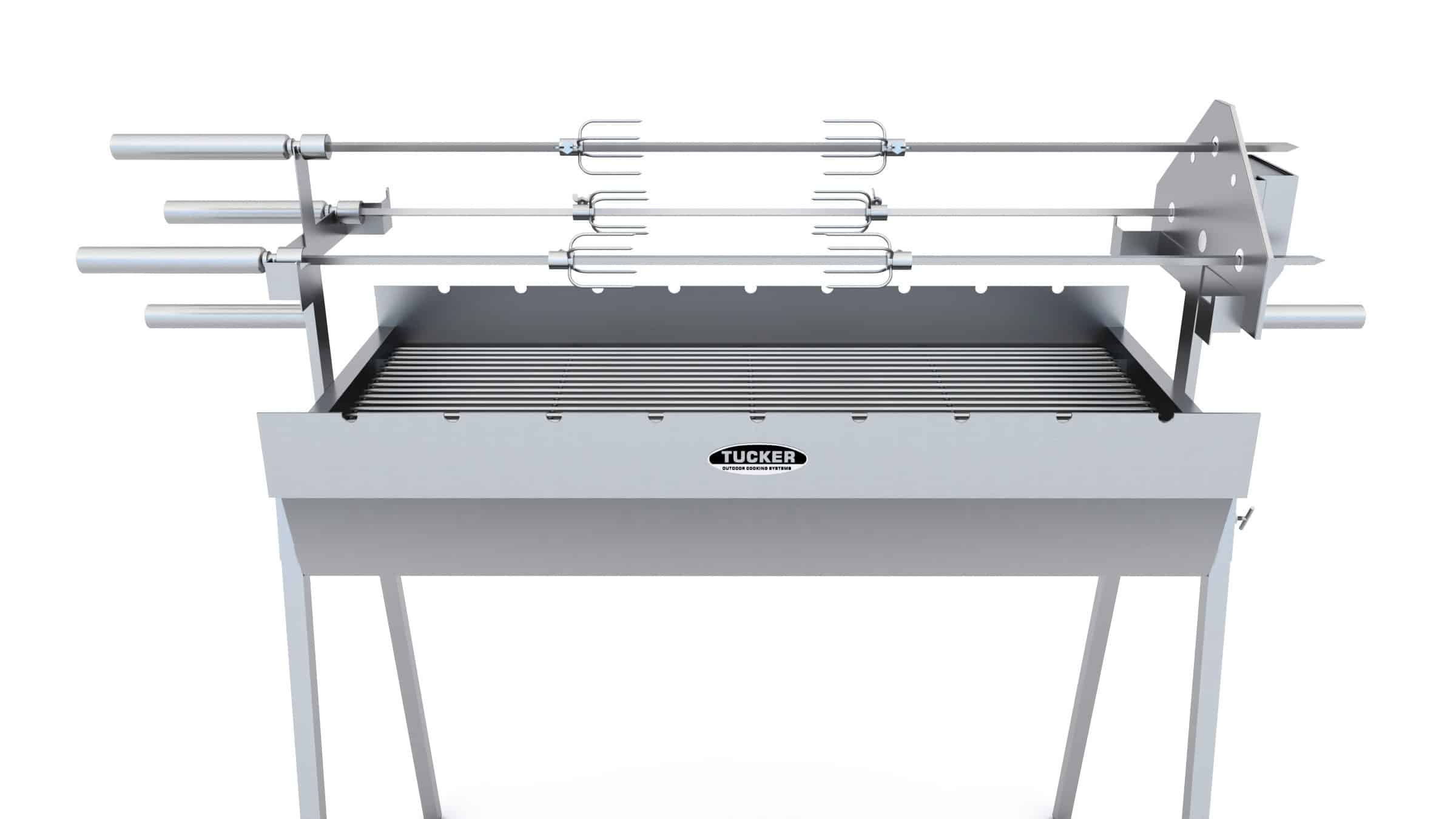 Tucker 3 Rod 900mm Charcoal Spit - Tucker Barbecues