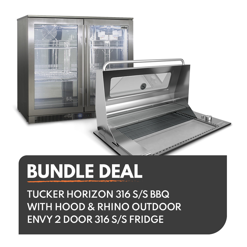 Tucker Horizon Marine Grade BBQ and Rhino Outdoor ENVY 316 Bundle Deal