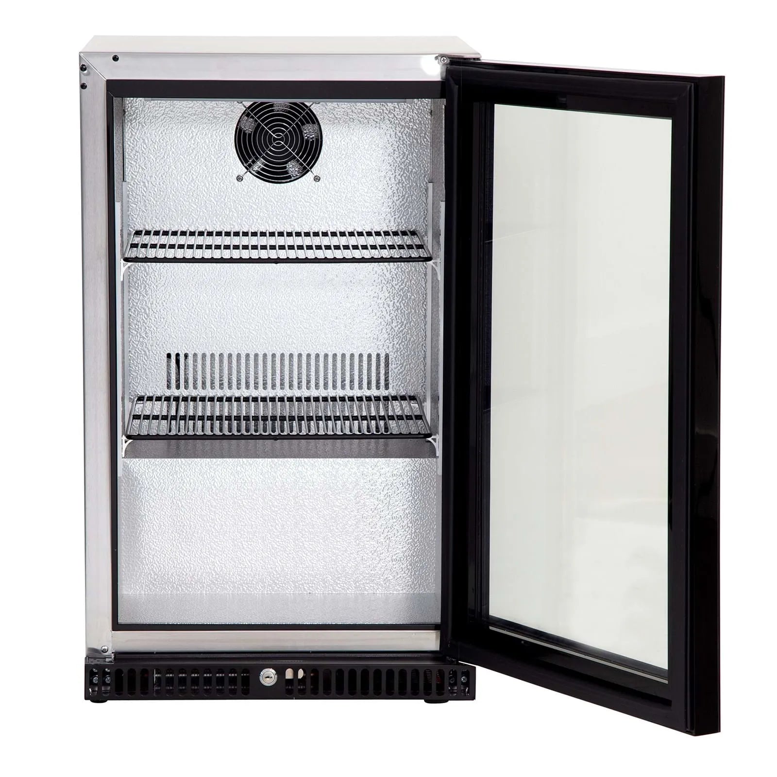 Gasmate Premium Single Glass Door Bar Fridge (Aluminium Interior) - 97L