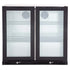 Gasmate Premium Double Glass Door Bar Fridge (Aluminium Interior) - 187L