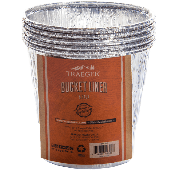 Traeger Bucket Liners - 5 Pack, BBQ Accessories, Traeger