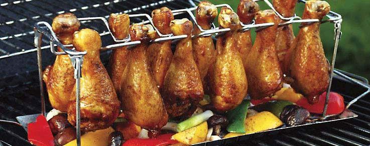 Man Law Chicken Rack, BBQ Accessories, Man Law Premium BBQ Tools