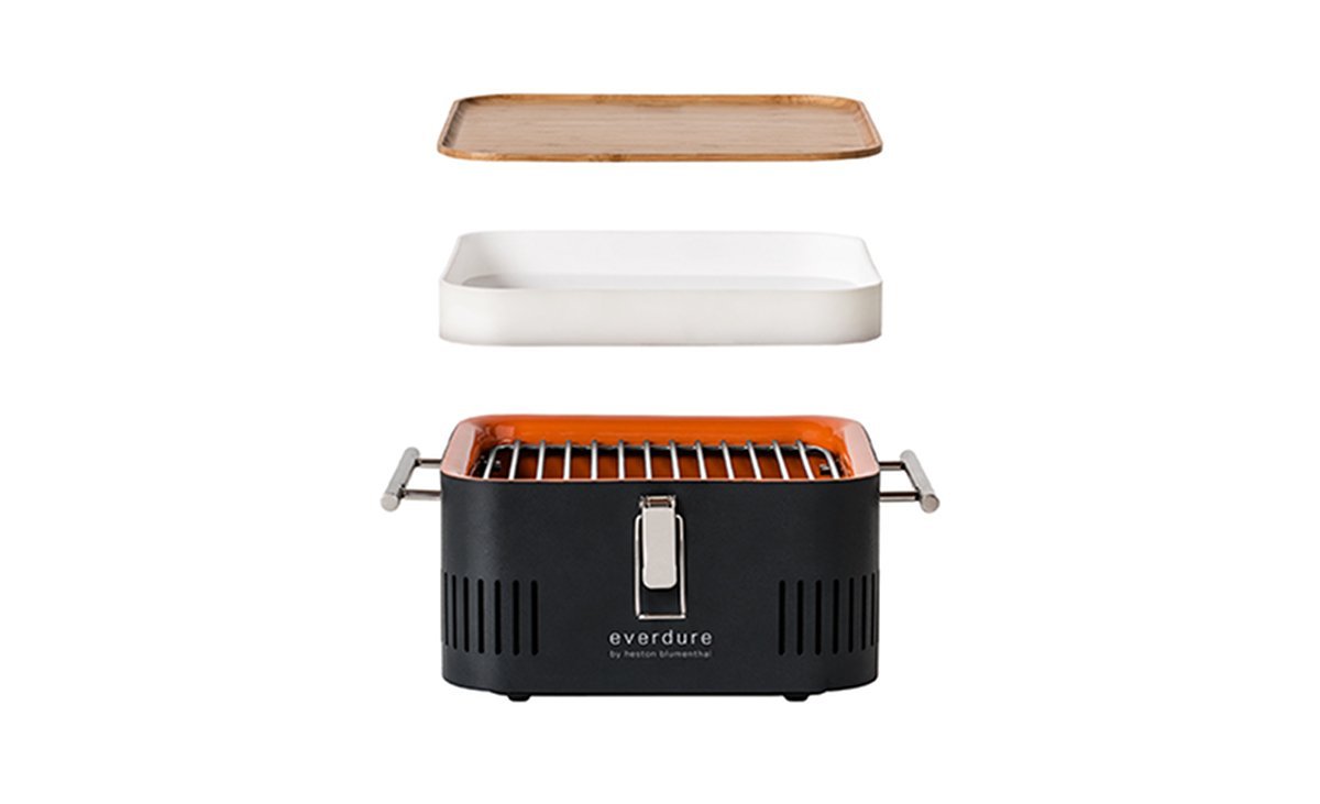 Everdure by Heston Blumenthal Cube Charcoal BBQ Stone + 1kg Beech Charcoal, Everdure BBQs, Everdure