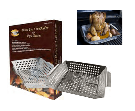 Outdoor Magic Deluxe Beer Can Chicken and Veggie Roaster, BBQ Accessory, S&D Berg