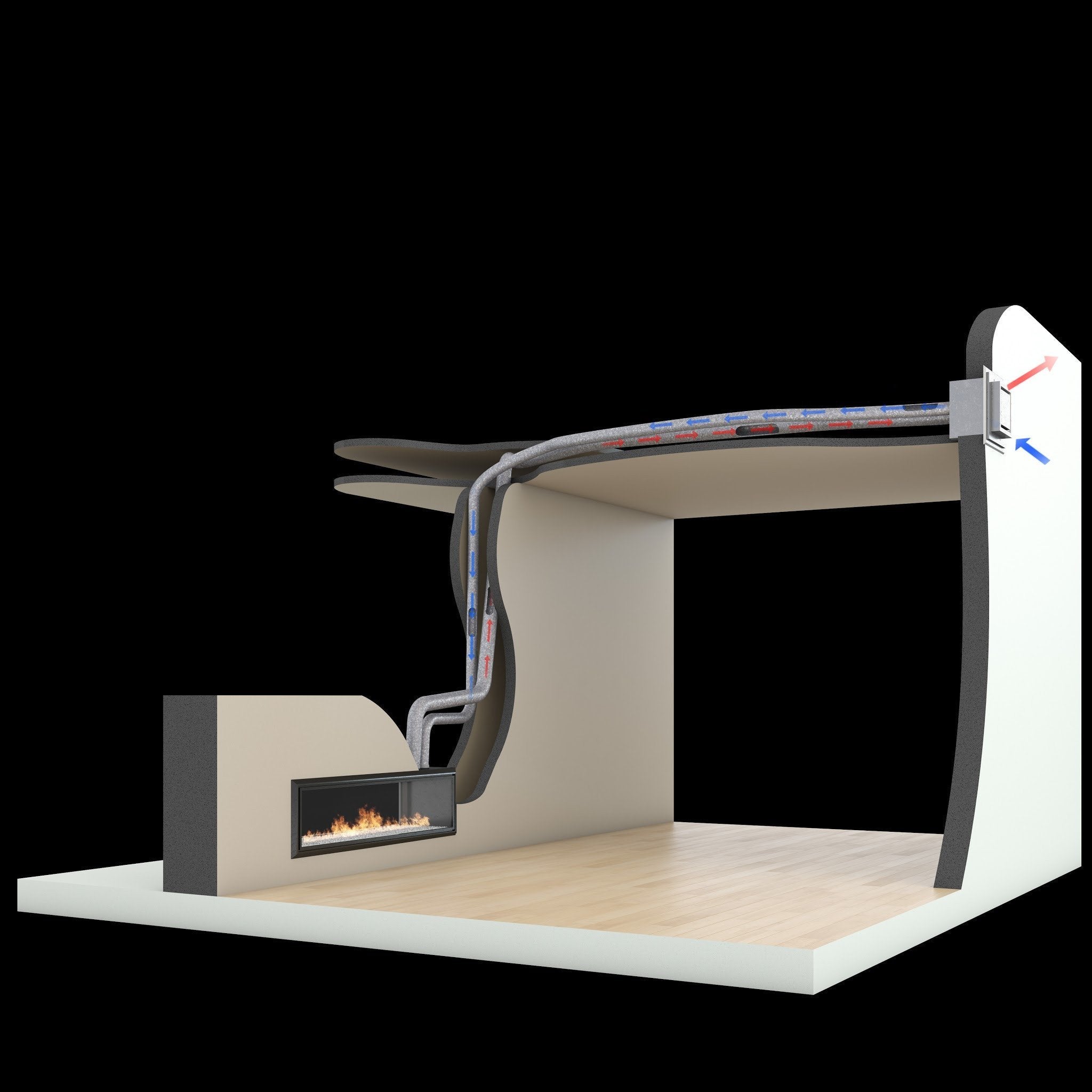 Escea DL850 Gas Fireplace - Tucker Barbecues