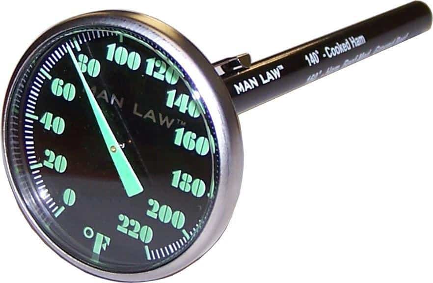 Man Law Dial Instant Read Thermometer, BBQ Accessories, Man Law Premium BBQ Tools