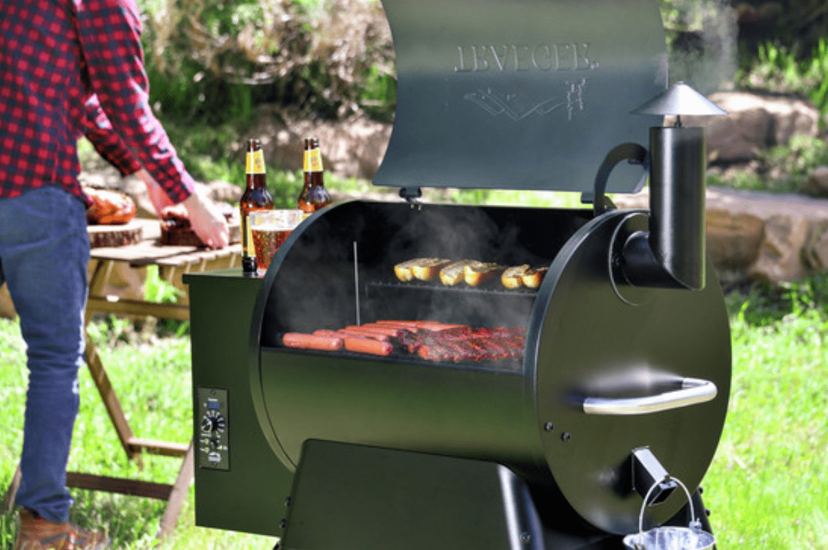 Traeger Pro 22 Blue Wood Pellet Grill, Smoker, Traeger